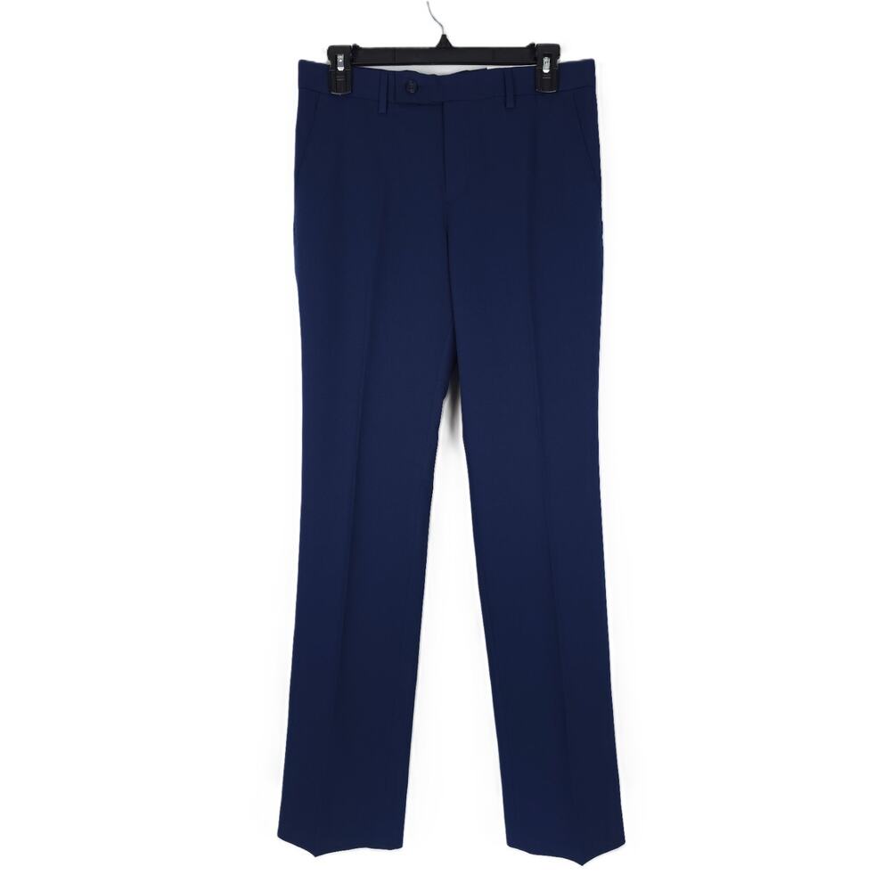 DKNY Mens Modern Fit Dress Pants 34x29 Blue Solid Stretch NWT - Picture 2 of 7